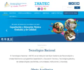Inatec.edu.ni(El Tecnológico Nacional) Screenshot