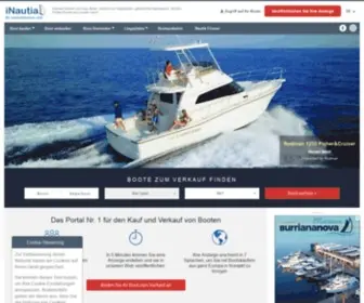 Inautia.de(Gebrauchtboote, Bootsvermietung und Liegeplätze) Screenshot