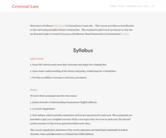 Inazu-Crimlaw.com(Criminal Law) Screenshot