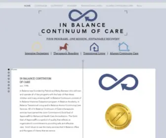 Inbalancecontinuum.com(In Balance Continuum of Care) Screenshot