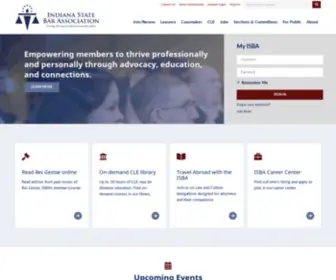 Inbar.org(Indiana State Bar Association) Screenshot