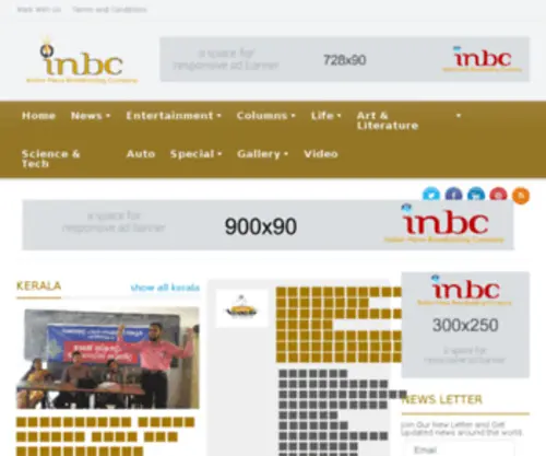 Inbclive.com(INBC Live) Screenshot