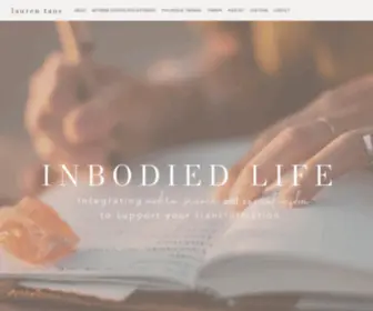 Inbodiedlife.com(Inbodied Life with Lauren Taus) Screenshot