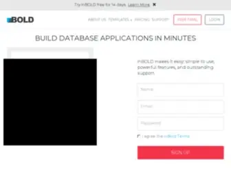 Inboldsolutions.com(Online App Builder Software) Screenshot