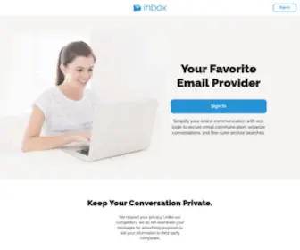 Inbox.com(Reliable Email Provider) Screenshot