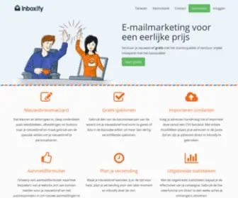 Inboxify.nl(Nieuwsbrieven maken en versturen) Screenshot