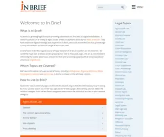 Inbrief.co.uk(In Brief) Screenshot