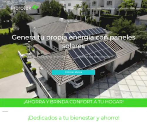 Inbrotek.com(Instalación de paneles solares) Screenshot