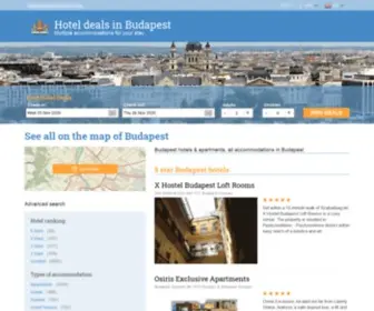 Inbudapesthotels.com(Budapest hotels & apartments) Screenshot