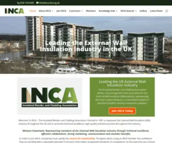 Inca-LTD.org.uk(Leading the External Wall Insulation (EWI) Industry in the UK) Screenshot