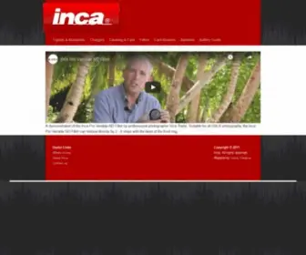 Inca.net.au(Inca camera accessories. Inc) Screenshot