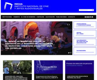 Incaa.gov.ar(Instituto Nacional de Cine y Artes Audiovisuales) Screenshot