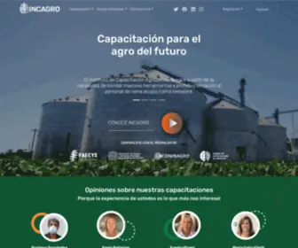 Incagro.org.ar(El Instituto de Capacitación Agropecuaria (INCAGRO)) Screenshot
