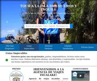 Incalake.com(Agencia de viajes en Puno y el Lago Titicaca) Screenshot