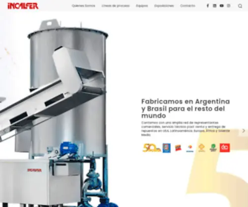 Incalfer.com(Tecnologia para procesamiento de snacks) Screenshot