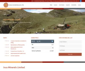 Incaminerals.com.au(Inca Minerals Limited) Screenshot