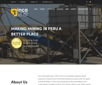 Incaone.com(Inca One Gold Corp) Screenshot