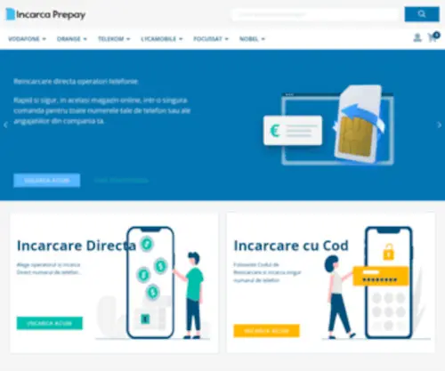 Incarca-Prepay.ro(Reincarcare cartele prepay Orange) Screenshot