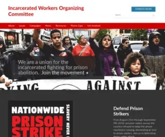 Incarceratedworkers.org(Incarcerated Workers Organizing Committee) Screenshot