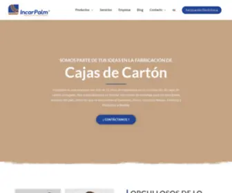 Incarpalm.com.ec(Especialistas en la fabricación de cajas de cartón) Screenshot