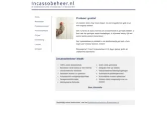 Incassobeheer.nl(De totaaloplossing voor incassobureau's en deurwaarders) Screenshot