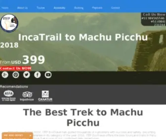 Incatrail.org(Inca Trail to Machu Picchu) Screenshot