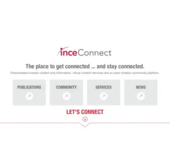 Inceconnect.co.za(Connect, Engage, Invest) Screenshot