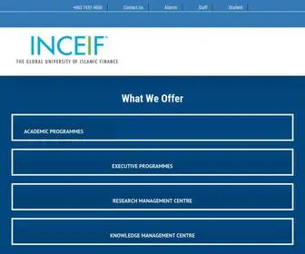 Inceif.org(The Global University of Islamic Finance) Screenshot