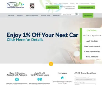 Incentafcu.org(Pathways Financial Credit Union) Screenshot