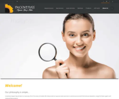 Incentivespasalon.com(Incentives Organic Spa &amp; Salon Incentives Organic Spa &amp; Salon) Screenshot