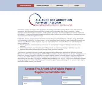 Incentivizerecovery.org(The Alliance for Addiction Payment Reform) Screenshot