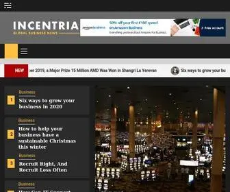 Incentria.com(Home) Screenshot