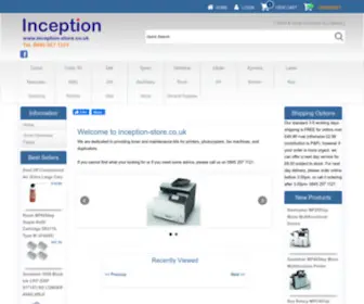 Inception-Store.co.uk(Toner) Screenshot