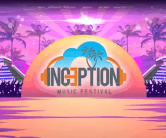 Inceptionfest.com(Inception Music Festival) Screenshot