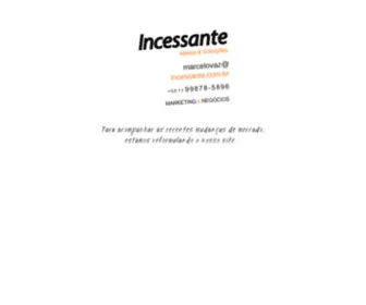 Incessante.com.br(Ideias & Soluções) Screenshot