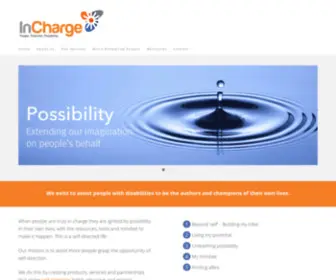 Incharge.net.au(Developing the capacity of people with disability for self direction) Screenshot