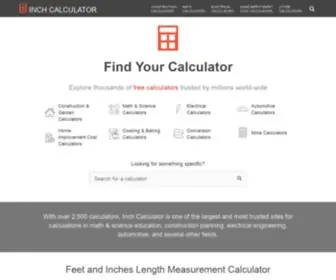 Inchcalculator.com(Inch Calculator) Screenshot