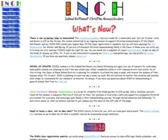 Inchhome.com(Inland Northwest Christian Homeschoolers) Screenshot