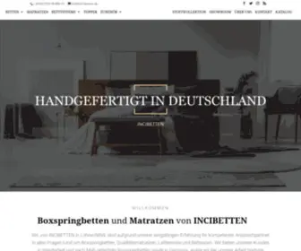 Incibetten.de(INCI Betten GmbH & Co) Screenshot