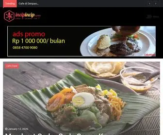 Incipincip.com(Portal Kuliner & Lifestyle Indonesia) Screenshot