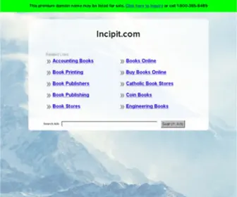 Incipit.com(Font) Screenshot