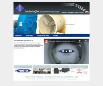 Incircioglu.com(İncircioğlu Vantilatör Klima İmalat Ltd) Screenshot