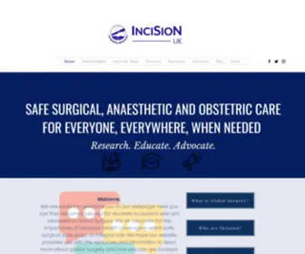 Incisionuk.com(Global surgery) Screenshot