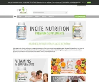 Incitenutrition.co.uk(Incite Nutrition) Screenshot