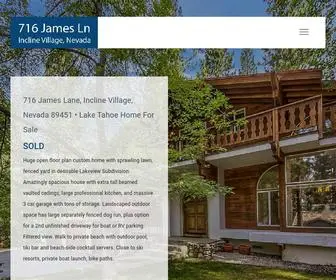 Inclinevillagehouse.com(Incline Village Nevada Home For Sale at Lake TahoeJames Lane) Screenshot