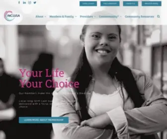 Inclusa.org(Managed Care Organization) Screenshot