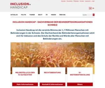 Inclusion-Handicap.ch(Inclusion Handicap) Screenshot