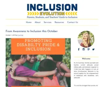 Inclusionevolution.com(Empowering Individuals with Down Syndrome at School and Work) Screenshot