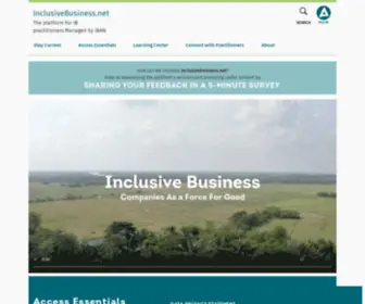 Inclusivebusinesshub.org(THE PRACTITIONER HUB) Screenshot