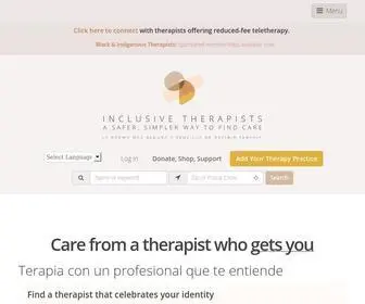 Inclusivetherapists.com(Inclusive Therapists) Screenshot